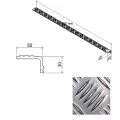  Nez de marche aluminium larmé antidérapant pour escalier, 50 x 30 mm longueur 1 mètre 1