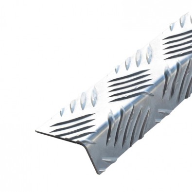  Nez de marche aluminium larmé antidérapant pour escalier, 50 x 30 mm longueur 1,5 mètre
