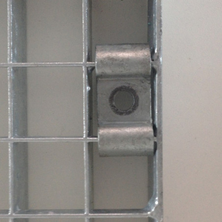 Cavalier de fixation acier galvanisé pour caillebotis maille 30/10