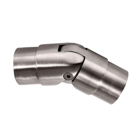 Raccord orientable de 90 à 180 degrés ergonomique en inox 316 brossé diam 42,4 mm
