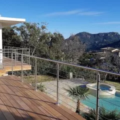 Garde corps à câbles en inox en kit à la française : terrasse, balcon, mezzanine