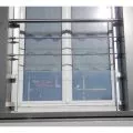 Garde corps de porte fenetre moderne en inox en kit 3
