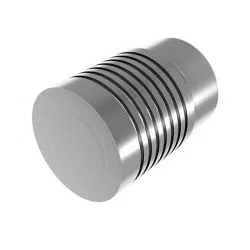 Terminaison design de main courante en inox 304 diamètre 42,4 mm à coller