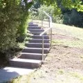 Rampe d'escalier sur poteaux, en kit, en inox 304 brossé 10