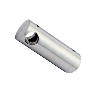 Support LONG de lisse ø 12 mm transversal inox 304 brossé pour support plat