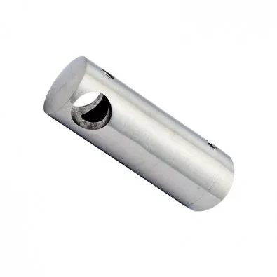 Support LONG de lisse ø 12 mm transversal inox 304 brossé pour support plat