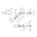Emboût serre-câble et tendeur en inox pour câble diamètre 6 mm pour poteau rond ou plat 1
