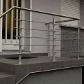 Garde corps à 5 barres en inox en kit à la française : rampe escalier, terrasse, balcon, mezzanine 63