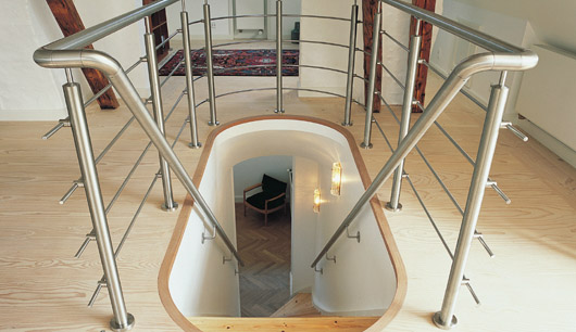 kit main courante escalier inox sur garde corps