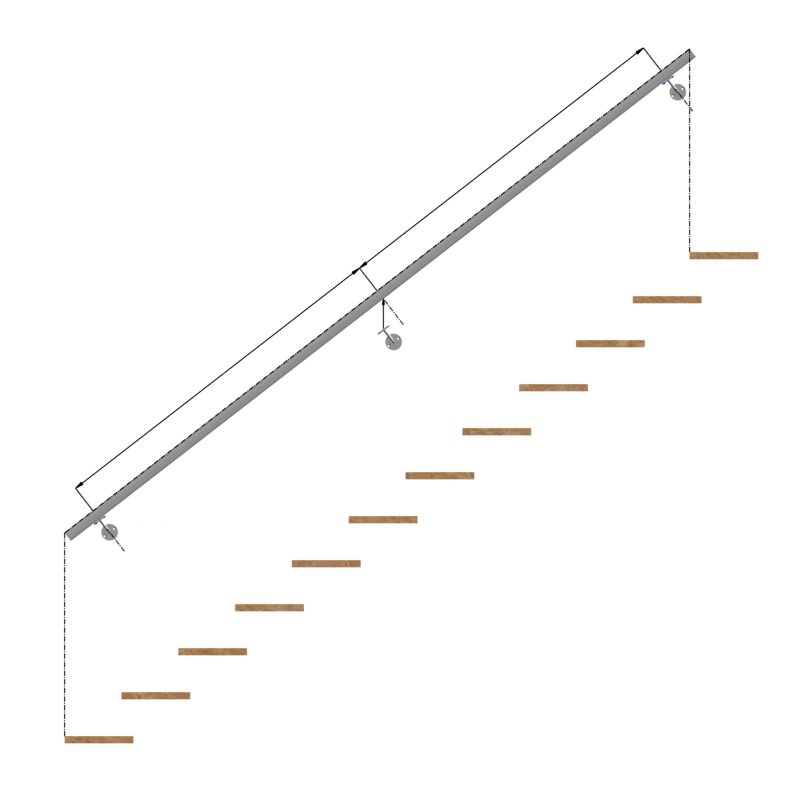 Quelle hauteur pour une main courante d'escalier ergonomique ? - Blog -  Métalenstock