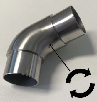 raccord special quart tournant escalier
