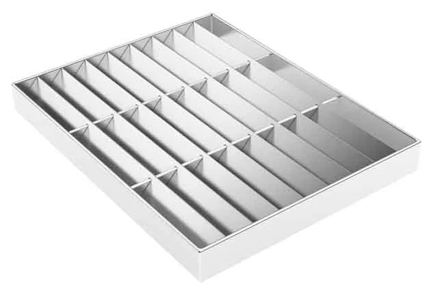 caillebotis aluminium lames inclinees