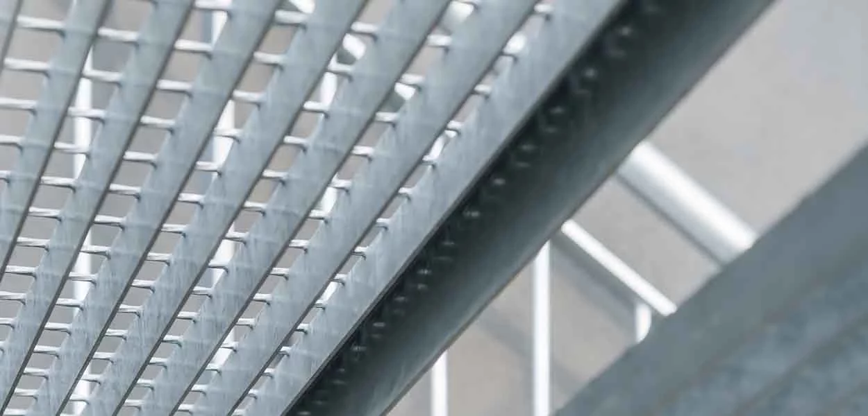caillebotis inox vu de dessous
