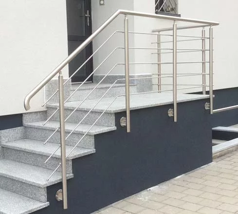 garde corps escalier exterieur barreaudage horizontal en inox