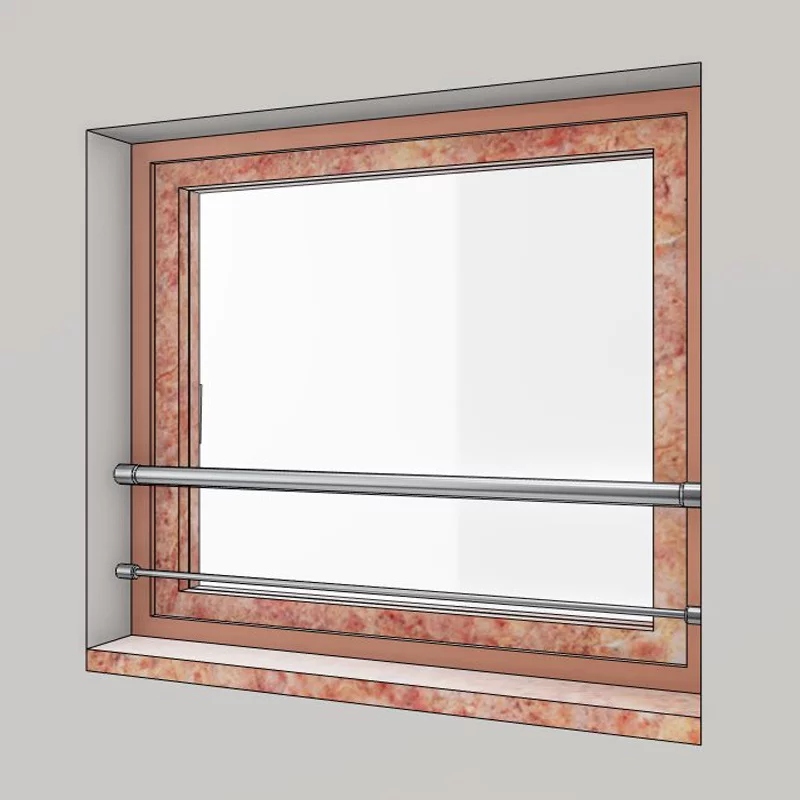 garde corps fenetre moderne en inox