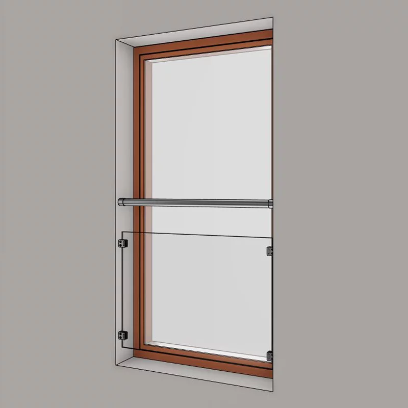 rambarde fenetre verre moderne
