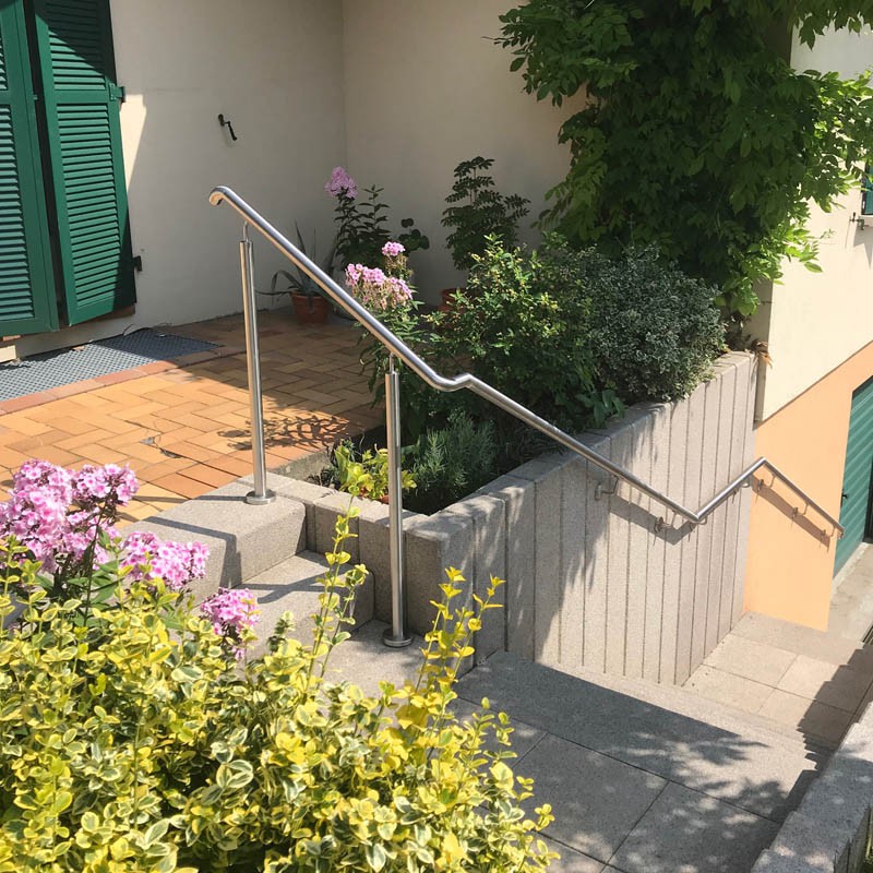 main courante escalier exterieur rampe inox