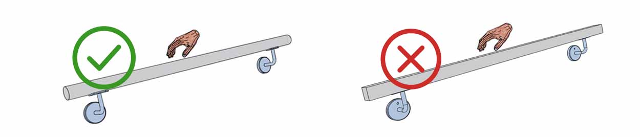 préhension main courante escalier